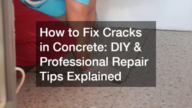 How to Fix Cracks in Concrete